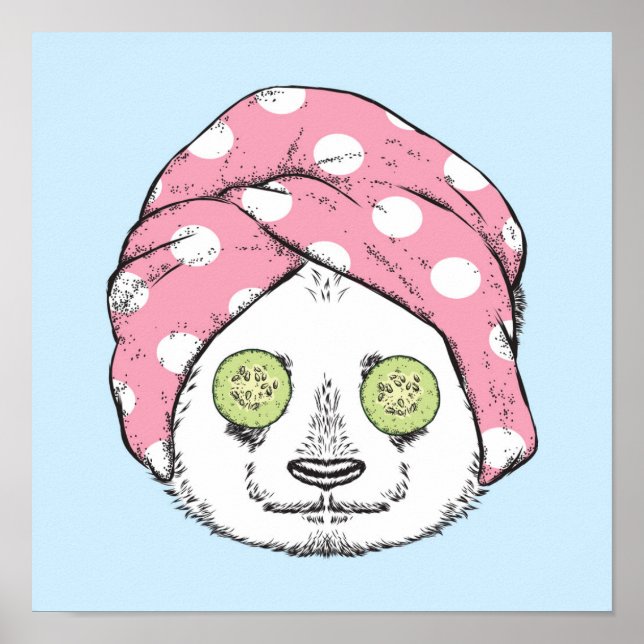 Affiche Panda Au Spa (Devant)