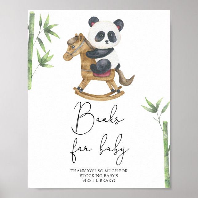 Affiche Panda Bear Books pour bébé (Devant)