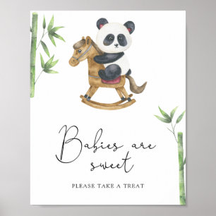 Affiche Panda Bear - les bébés sont mignons
