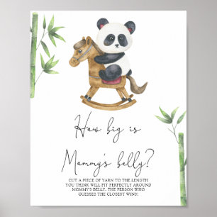 Affiche Panda Bear - Quelle taille est le jeu du ventre de