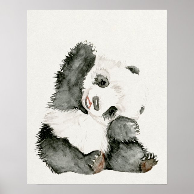 Affiche Panda bébé | Cute & Furry (Devant)