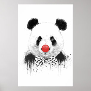 Affiche Panda clown