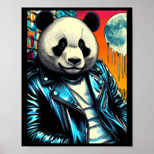 Affiche Panda Dans L'Autocollant City 2