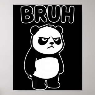 Affiche Panda de frère cool Hommes Femmes Enfants Adolesce