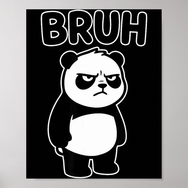 Affiche Panda de frère cool Hommes Femmes Enfants Adolesce (Devant)