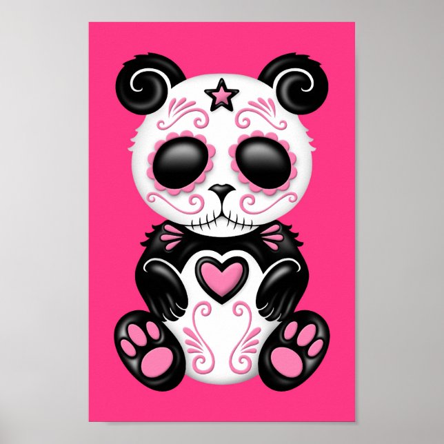 Affiche Panda de sucre rose Zombie (Devant)