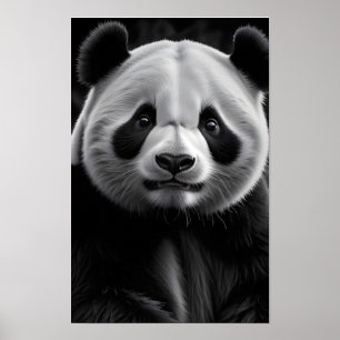 Affiche Panda faune majestueuse nature vie papier peint Ar