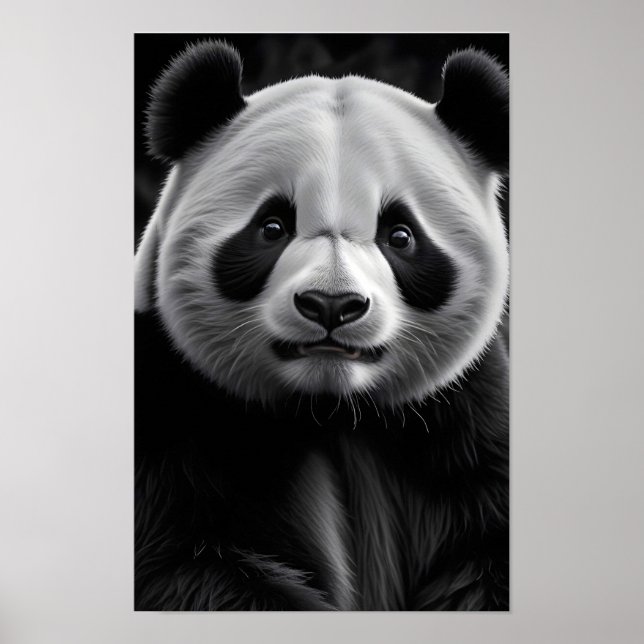 Affiche Panda faune majestueuse nature vie papier peint Ar (Devant)