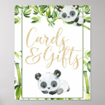 Panda Hommes Baby showers neutres Cartes et cadeau
