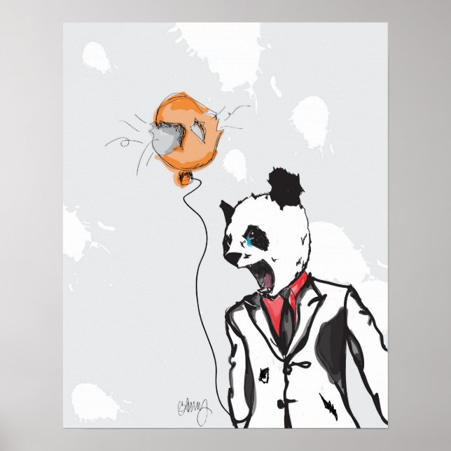 Affiche Panda Mad 16 po x 20 po (Devant)