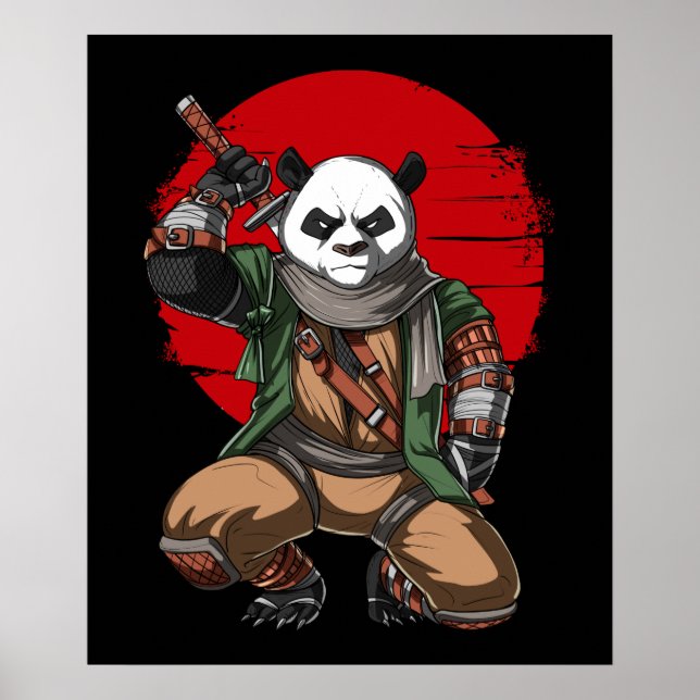 Affiche Panda Ninja Samurai (Devant)