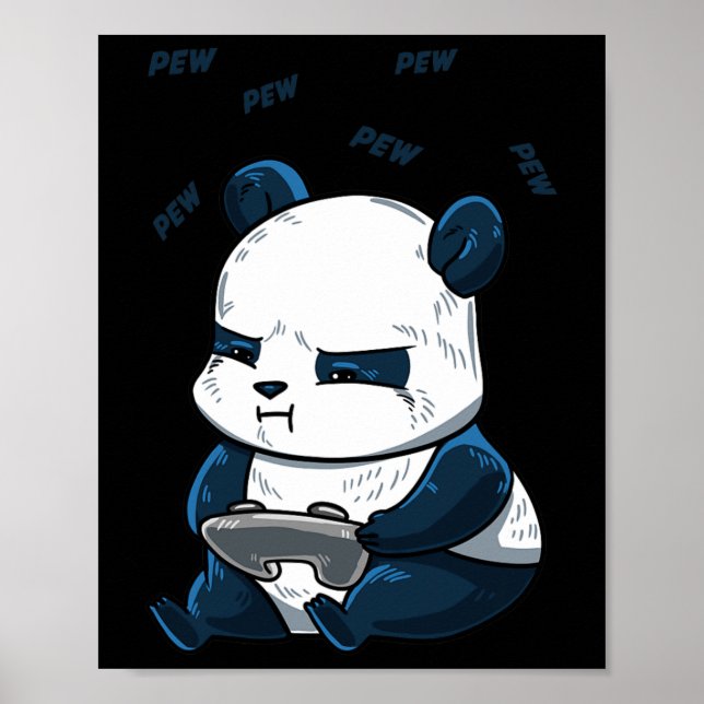 Affiche Panda Pew Cute Hob  (Devant)