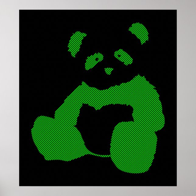 Affiche panda plush. (Devant)