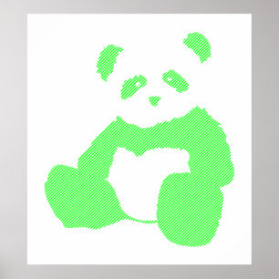 Affiche panda plush.
