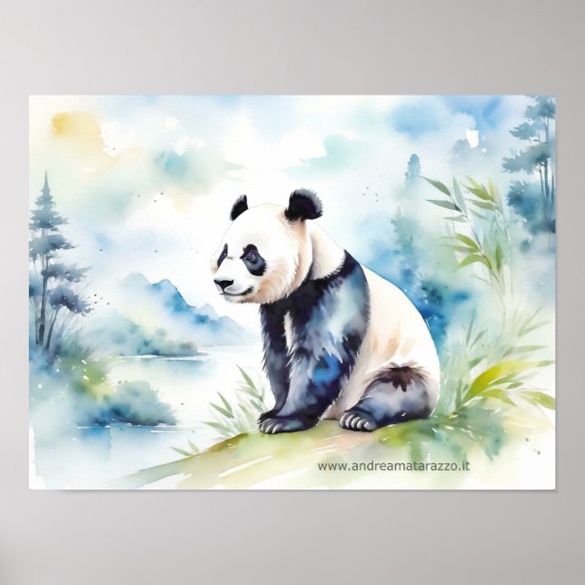 Affiche Panda porte bonne chance (Devant)