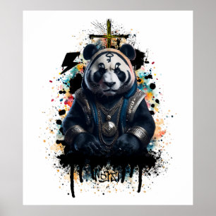 Affiche panda, poster, panda poster, cool,
