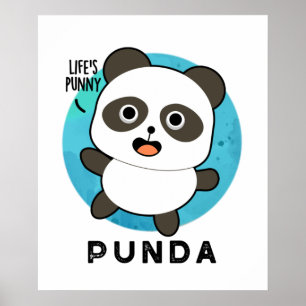 Affiche Panda Pun Animal Punda Funny