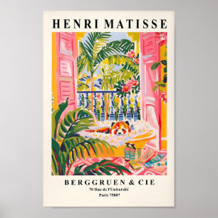 Affiche Panda Rouge Dans La Baignoire Drôle Poster, Matiss