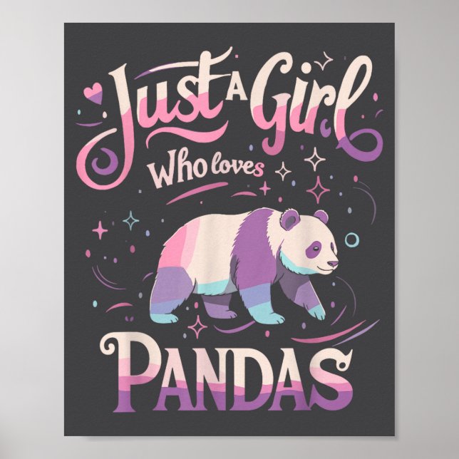 Affiche Panda Shirt Women Men Cute Funny  (Devant)