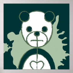 Affiche panda splatz.
