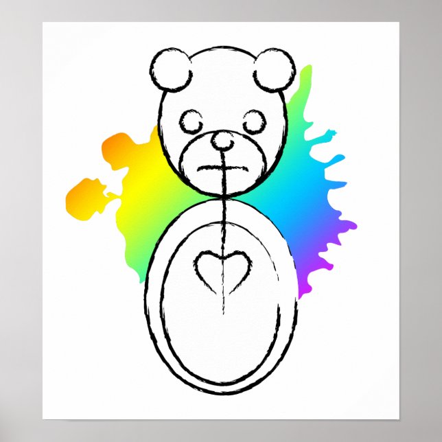 Affiche panda splatz. (Devant)