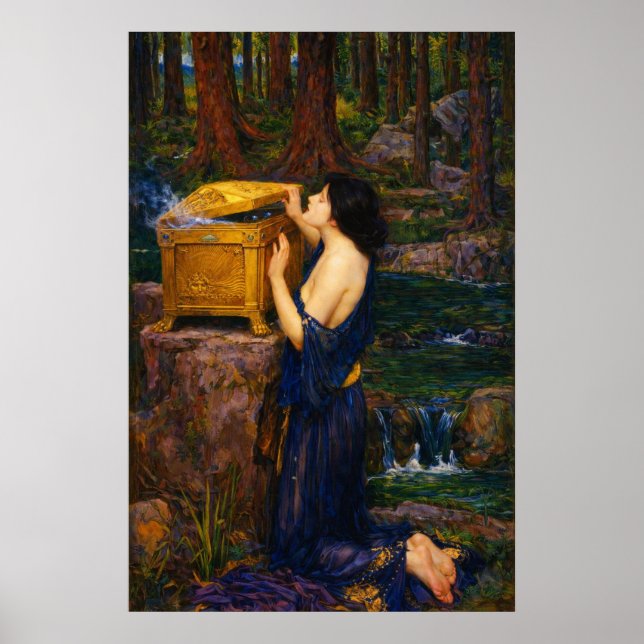 Affiche Pandora de John William Waterhouse  (Devant)