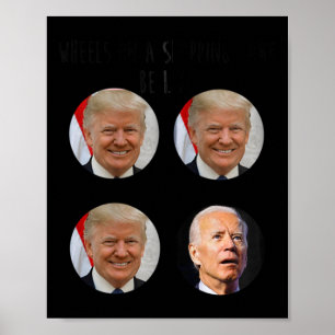 Affiche Panier amusant Trump Biden Élections Mème Vote