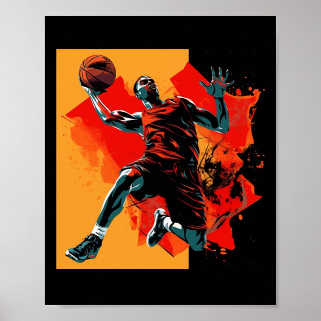 Affiche Panier de basket-ball (Devant)