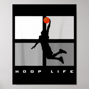 Affiche Panier de Basketball Life Hommes Garçons Amusement