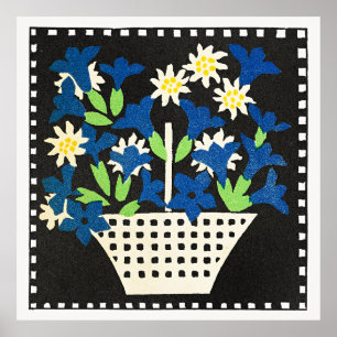 Affiche Panier de fleurs (série)