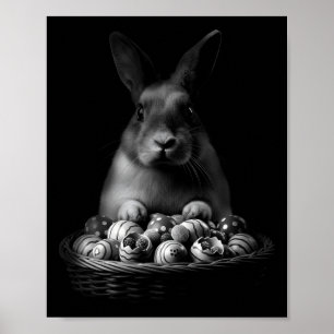 Affiche Panier de lapin de Pâques Y2k Lavage vintage Esthé