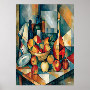 Affiche Panier de Pommes – Chef-d'œuvre de Réinterprétatio