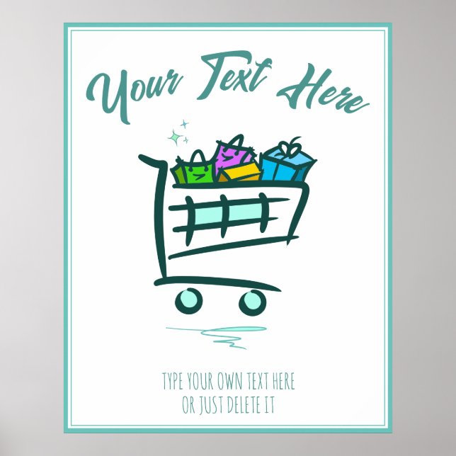 Affiche Panier. Promotion / Vente hivernale (Devant)