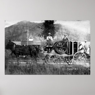 Affiche Panier tiré à cheval