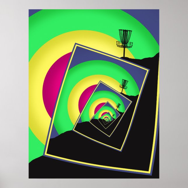 Affiche Paniers de golf de disque tournant 5 (Devant)
