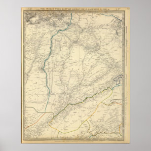 Affiche Panjab, Afghanistan, Kashmeer, Sinde