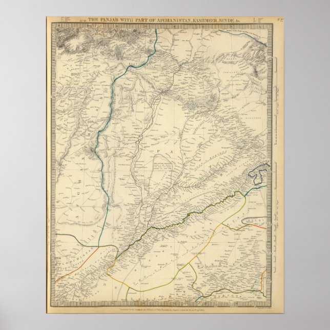 Affiche Panjab, Afghanistan, Kashmeer, Sinde (Devant)