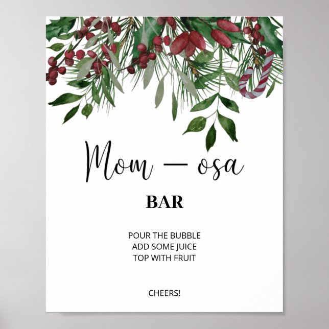 Affiche Panneau à feuillage persistant de bar maman-osa. B (Devant)
