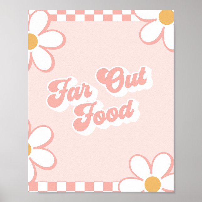 Affiche Panneau Aliments Super pour Baby shower alimentair (Devant)