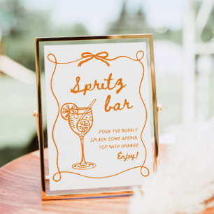 Affiche Panneau Aperol Spritz Bar, Spritz Cocktail Print