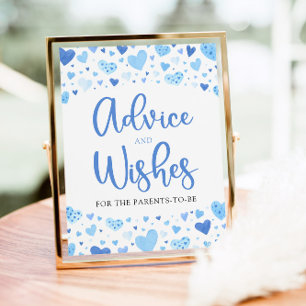 Affiche Panneau Baby shower Blue Valentine Conseils et sou