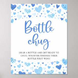 Affiche Panneau Baby shower de la bouteille de Saint Valen