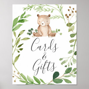 Affiche Panneau Baby shower de l'ours