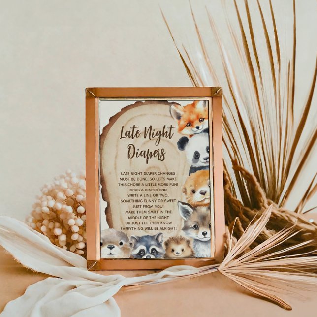 Affiche Panneau Baby shower des plongeurs nocturnes (Créateur téléchargé)