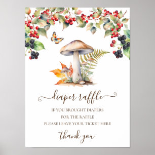 Affiche Panneau Baby shower du chapelet de rousseur Bois C