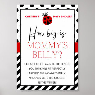 Affiche Panneau Baby shower Ladybug
