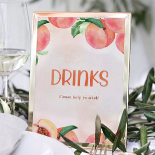 Affiche Panneau Baby shower Petit Poisson Sucré Boissons
