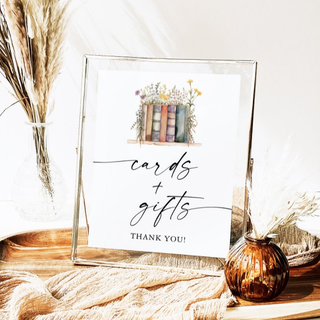 Affiche Panneau Baby shower Storybook Cartes et cadeaux (Créateur téléchargé)