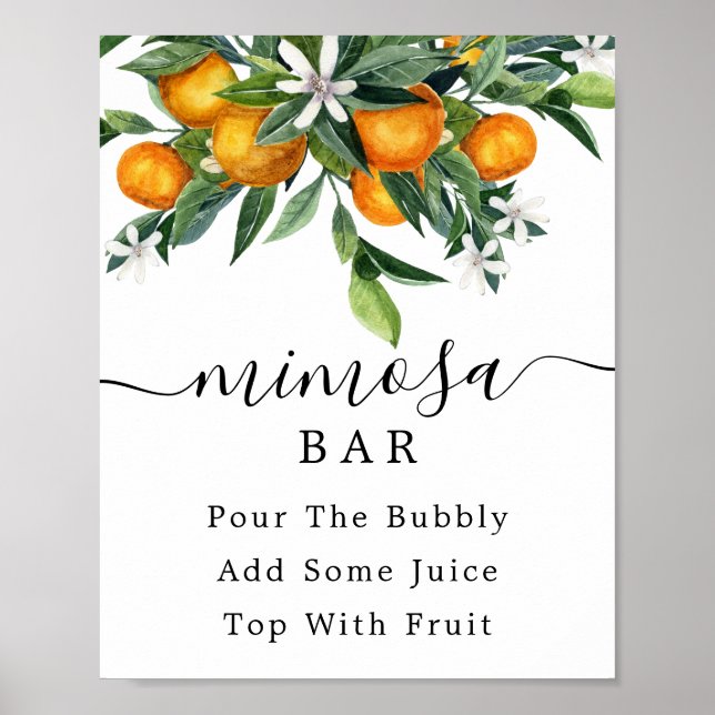 Affiche Panneau barre Citrus Mimosa (Devant)
