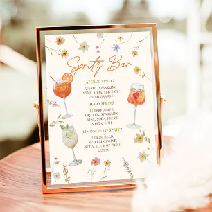 Affiche Panneau barre Spritz   SYMBOLE Aperol Spritz